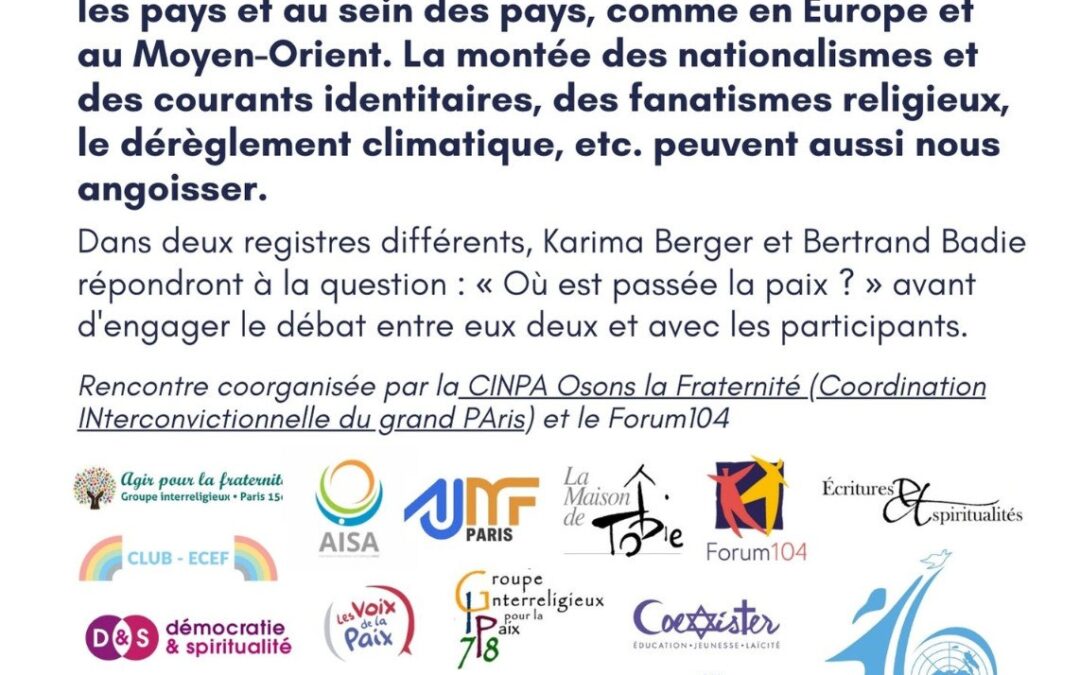 Où est passée la paix ?